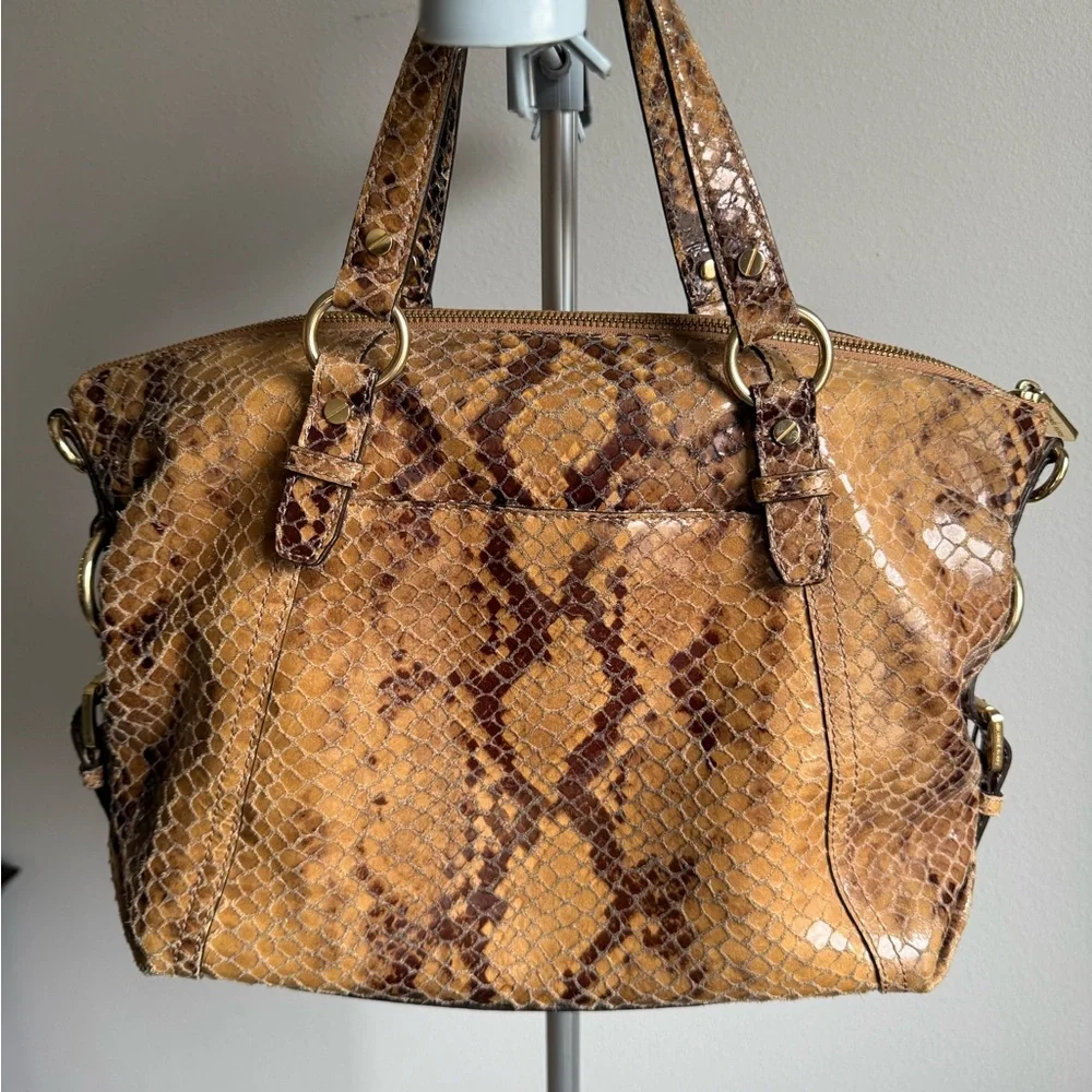 Michael Kors Snakeskin embossed leather‎ tote/shoulder bag